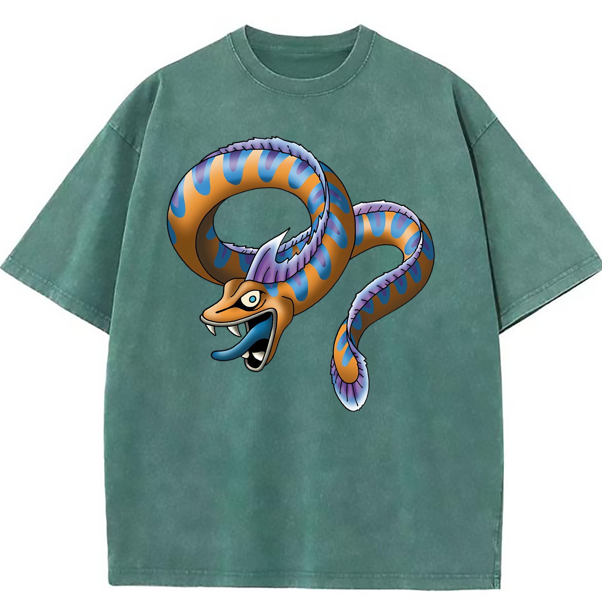 （画像用） ドラゴンクエスト Doragon Kuesuto Dragon Quest 綿100% ヴィンテージ風 半袖Tシャツ（フロントプリント）